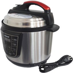 Panela de Pressão Elétrica Digital 5 Litros Timer Multifuncional Arroz Sopa Carne Amvox APS 005 - 5