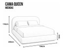 Ver imagem 6 de Cama com Cabeceira Estofada Box Queen Reforçada Premium Bouclê
