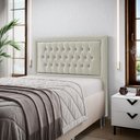 Ver imagem 1 de Cabeceira Pegasus 195 Premium / N-030 Veludo Bege