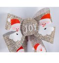 Ver imagem 4 de Kit Laço Acetinado PVC Linho Papai Noel 16cm 6 Unidades - Magizi