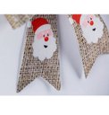 Ver imagem 3 de Kit Laço Acetinado PVC Linho Papai Noel 16cm 6 Unidades - Magizi