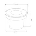Ver imagem 6 de Embutido de Solo Led Nordecor Senf 6846 20w 12° Alto Irc 90 Bivolt Preto 2700k Luz Amarela