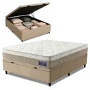 Ver imagem 3 de Cama Box Baú Colchão Casal Molas Ensacadas Euro In Natural Confort 138x188x66cm