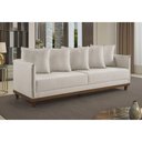 Ver imagem 3 de Sofá 4 Lugares Living M-169 Veludo Martins Creme