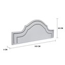 Ver imagem 3 de Cabeceira Queen Estofada para Cama Box com Tachas 160x60cm Provençal Luxo Dupla Branco/Fumê