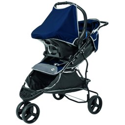 Carrinho de Bebê Evo Tutti Baby Azul + Suporte de Cabeça Almofadinha - 5 Carrinho de Bebê Evo Tutti Baby Azul + Suporte de Cabeça Almofadinha - 5