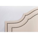 Ver imagem 4 de Cabeceira Queen Estofada para Cama Box com Tachas 160x60cm Provençal Luxo Dupla Branco Off White/Fumê