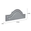 Ver imagem 3 de Cabeceira Queen Estofada para Cama Box com Tachas 160x60cm Provençal Luxo Dupla Cinza