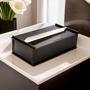 Porta Papel Toalha Interfolha Acrílico 4mm Preto Toalheiro Papeleira Desmontável