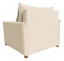 Ver imagem 6 de Poltrona-Cama Monica Retratil Macia Quarto Visita Sala Suede:Marfim/Suede