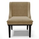 Ver mais imagens de Kit 10 Cadeiras Estofadas para Sala de Jantar Base Fixa de Madeira Preto Lia Suede Marrom RT - Ibiza