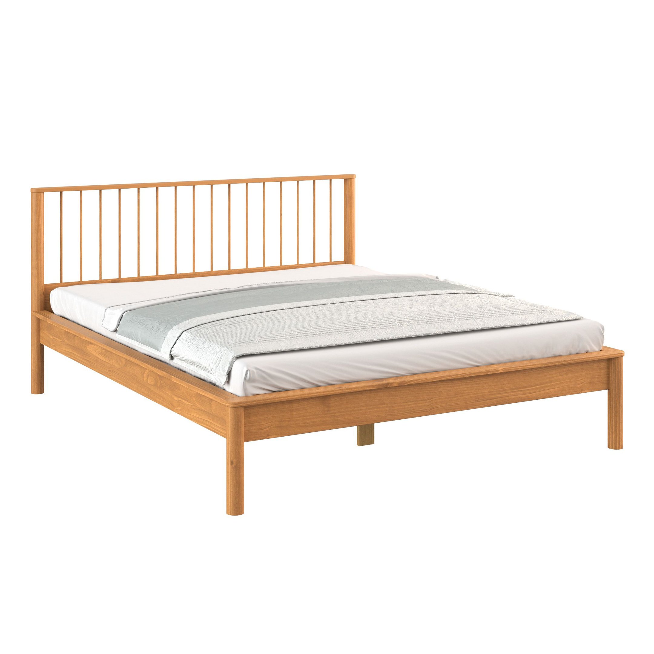 Cama Casal Queen de Madeira Moderna Apoana Madeirado Idimex