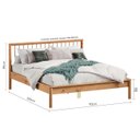 Ver imagem 5 de Cama Casal Queen de Madeira Moderna Apoana Madeirado Idimex