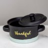 Caçarola Mini Panela com Tampa em Cerâmica Thankful - 2