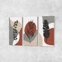 Ver imagem 2 de Quadro Decorativo Quarto Canvas Plantas Minimalista 125x65cm