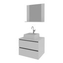 Ver imagem 2 de Gabinete de Banheiro com Cuba e Espelheira 60cm Multimóveis CR10097 Branco