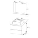 Ver imagem 3 de Gabinete de Banheiro com Cuba e Espelheira 60cm Multimóveis CR10097 Branco