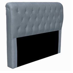 Cabeceira Casal Cama Box Estofada Elisa 140 Cm Veludo - 6