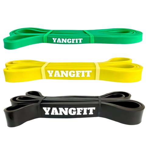 Kit Super Band Elástico Extensor Leve Médio e Forte Yangfit