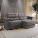 Ver imagem 1 de Sofá Cama Kappesberg Stelo Veludo Titânio 230cm