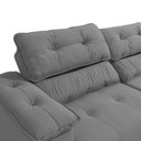 Ver imagem 3 de Sofá Cama Kappesberg Stelo Veludo Titânio 230cm