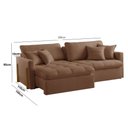 Ver imagem 2 de Sofá Cama Lisboa Retrátil e Reclinável 200cm Braço 10cm Meu Sofá Online