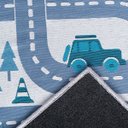 Ver imagem 4 de Tapete Infantil Atividade Educativo Dobrável Antiderrapante:pista Cinza/1,00x1,50m