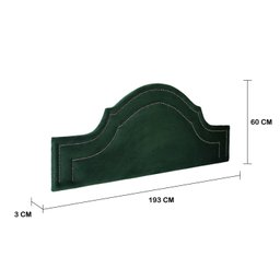Cabeceira King Estofada para Cama Box com Tachas 193x60cm Provençal Luxo Dupla - 3