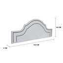 Ver imagem 3 de Cabeceira King Estofada para Cama Box com Tachas 193x60cm Provençal Luxo Dupla Branco