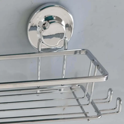 Suporte Porta Shampoo com Ventosa de Parede Banheiro Schmitt:Cromado - 8