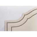 Ver imagem 4 de Cabeceira King Estofada para Cama Box com Tachas 193x60cm Provençal Luxo Dupla Branco