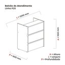 Ver imagem 4 de Balcão para Atendimento BCAT1200P25