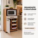 Ver imagem 6 de Fruteira para Cozinha 3 Cestos 1 Porta 1 Gaveta com Rodízios Fortaleza Espresso Móveis