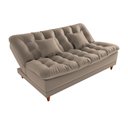 Ver imagem 4 de Sofá Cama Day 185cm Reclinável Manual Veludo Capuccino - Sallar Home