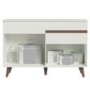 Ver imagem 3 de Balcão de Pia Madesa Reims 2 Portas e 1 Gaveta Branco Cor:Branco