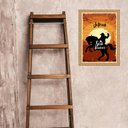 Ver imagem 2 de Quadro Moldura Dourada Umbanda Seu Boiadeiro 45x34cm:com Acetato