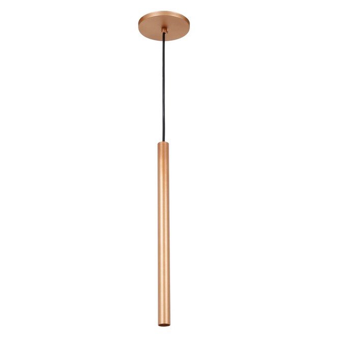 Pendente 1 Lâmpada Cobre Metal Tube Auremar - 1