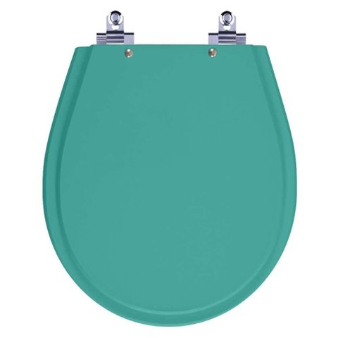 Assento Sanitário Laqueado Soft Close Avalon Aquamarine para Vaso Ideal Standard