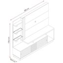Ver imagem 2 de Estante Home para Tv 60 Polegadas Frizz Plus Cumaru Madetec