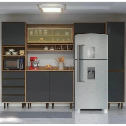 Cozinha Compacta 5 Peças 7 Portas 4 Gavetas Confort