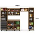 Ver imagem 3 de Cozinha Compacta 5 Peças 7 Portas 4 Gavetas Confort