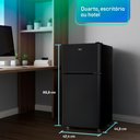 Ver imagem 3 de Frigobar Duplex Hq 90 Litros Preto Hq-90rdf