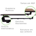 Ver imagem 7 de Cabideiro Strassis Design Sd-3504 Preto