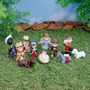 Ver imagem 2 de Presepio Natalino Infantil Enfeite Miniatura 11peças Resina Decoração