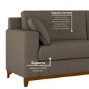 Ver imagem 6 de Sofá Living Vintage 3 Lugares 220cm em Linho Slim