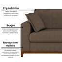 Ver imagem 4 de Sofá Living Vintage 3 Lugares 220cm em Linho Slim