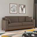 Ver imagem 1 de Sofá Living Vintage 3 Lugares 220cm em Linho Slim