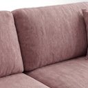 Ver imagem 6 de Sofá Living Vintage 3 Lugares 220cm em Linho Slim Marrom Avelã