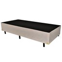 Ver imagem 1 de Cama Box Base Solteiro Suede Bege 88x188x42