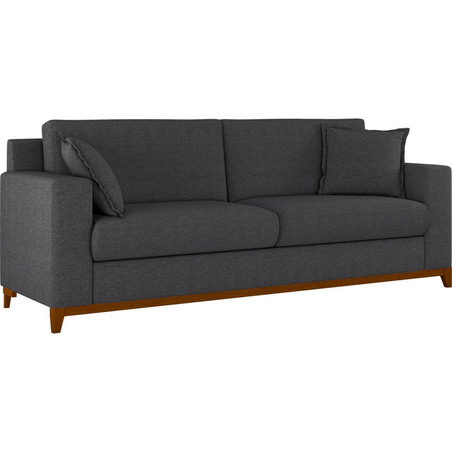 Sofá Living Vintage 3 Lugares 220cm em Linho Slim - 2